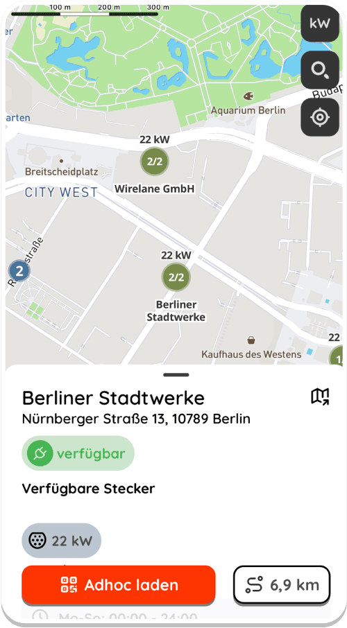 Ladestationen finden